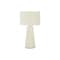 Monarch Specialties Lighting, 29 in.H, Table Lamp, White Ceramic, Ivory / Cream Shade, Contemporary I 9614 - alternate 3